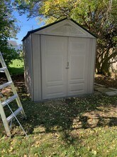 Backyard and shed at 3551 Paxton Drive in Hilliard, Ohio